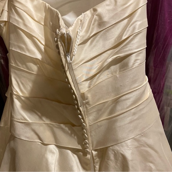 Kathy Ireland 2Be Raw Ivory Silk Ballgown Wedding Gown - Picture 10 of 14